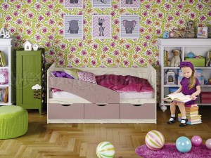 Детская кровать Бабочки Шарли пинк Миф